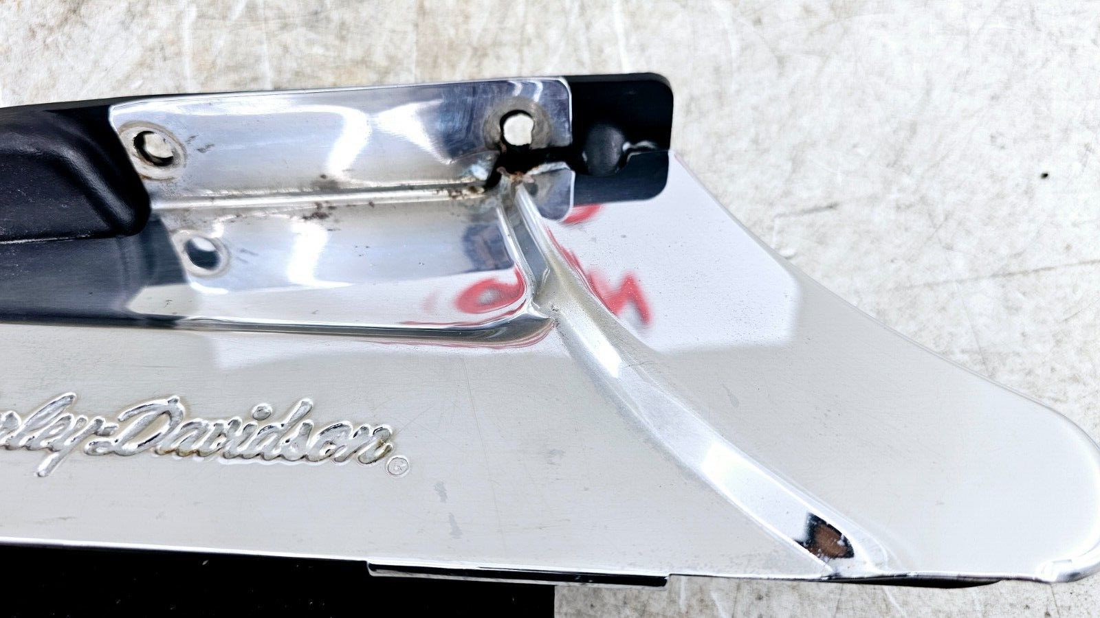 1995 HARLEY DYNA CONVERTIBLE Chrome Lower Belt Deflector Cover Guard