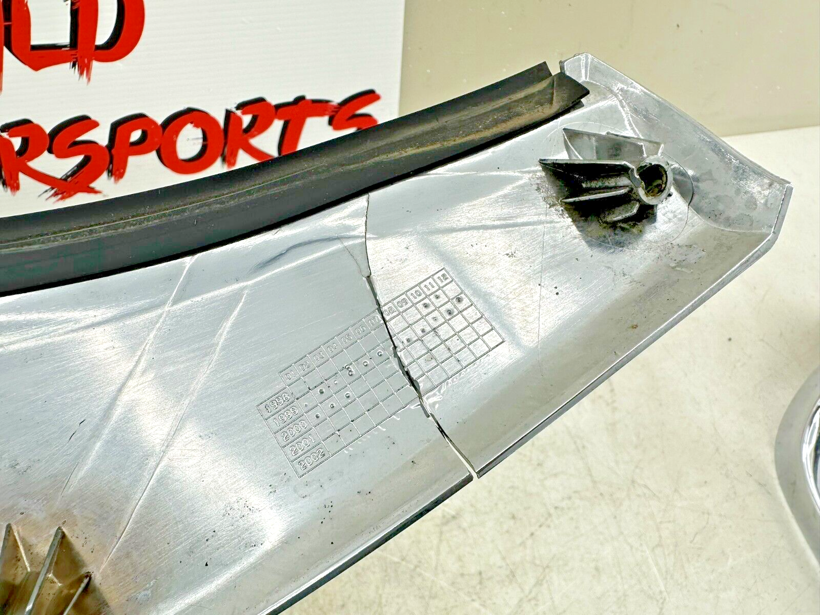 1999 HONDA VALKYRIE INTERSTATE  Chrome Upper Fairing Windshield Trim Garnish