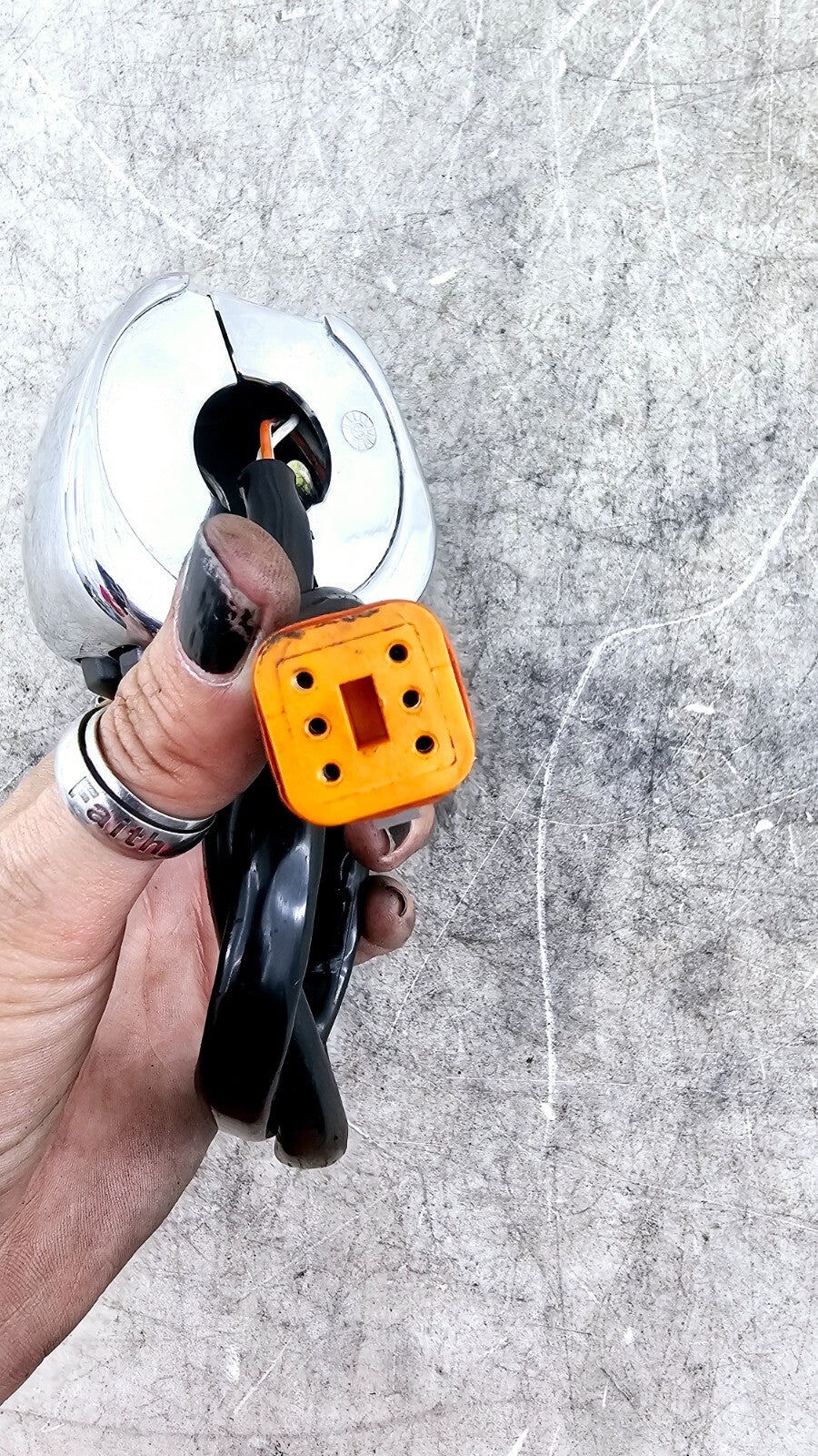 1998 HARLEY FLH ROADKING Left Controls Switch Chrome Housing Horn Turn Buttons