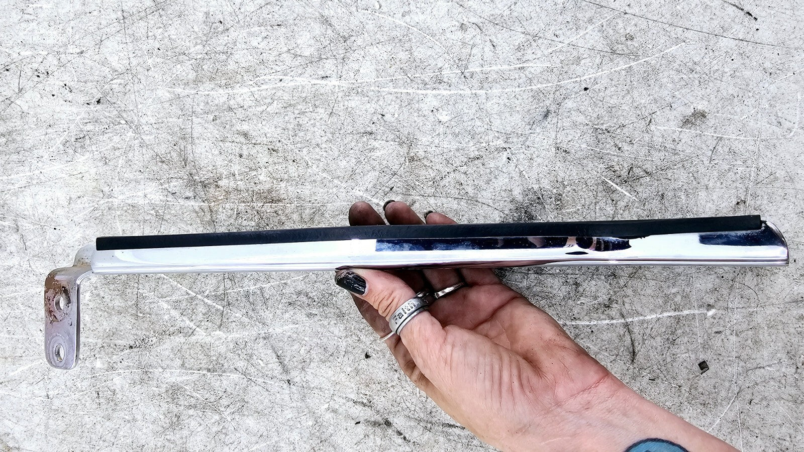 1998 HARLEY FLH ROADKING Chrome Saddlebag & Crash Bar Mounting Arms Frame