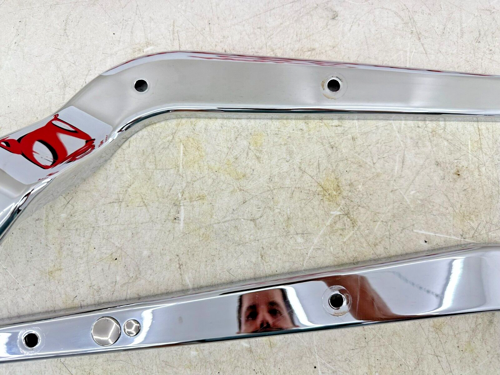 1999 HARLEY SOFTAIL Chrome Rear Fender Frame Strut Arm Bars