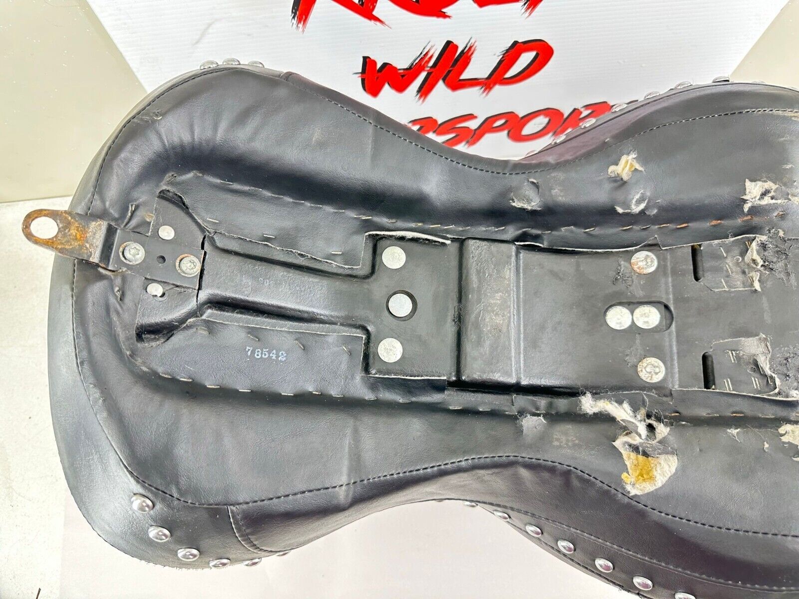 2003 HARLEY SOFTAIL DEUCE OEM Seat + Driver Backrest
