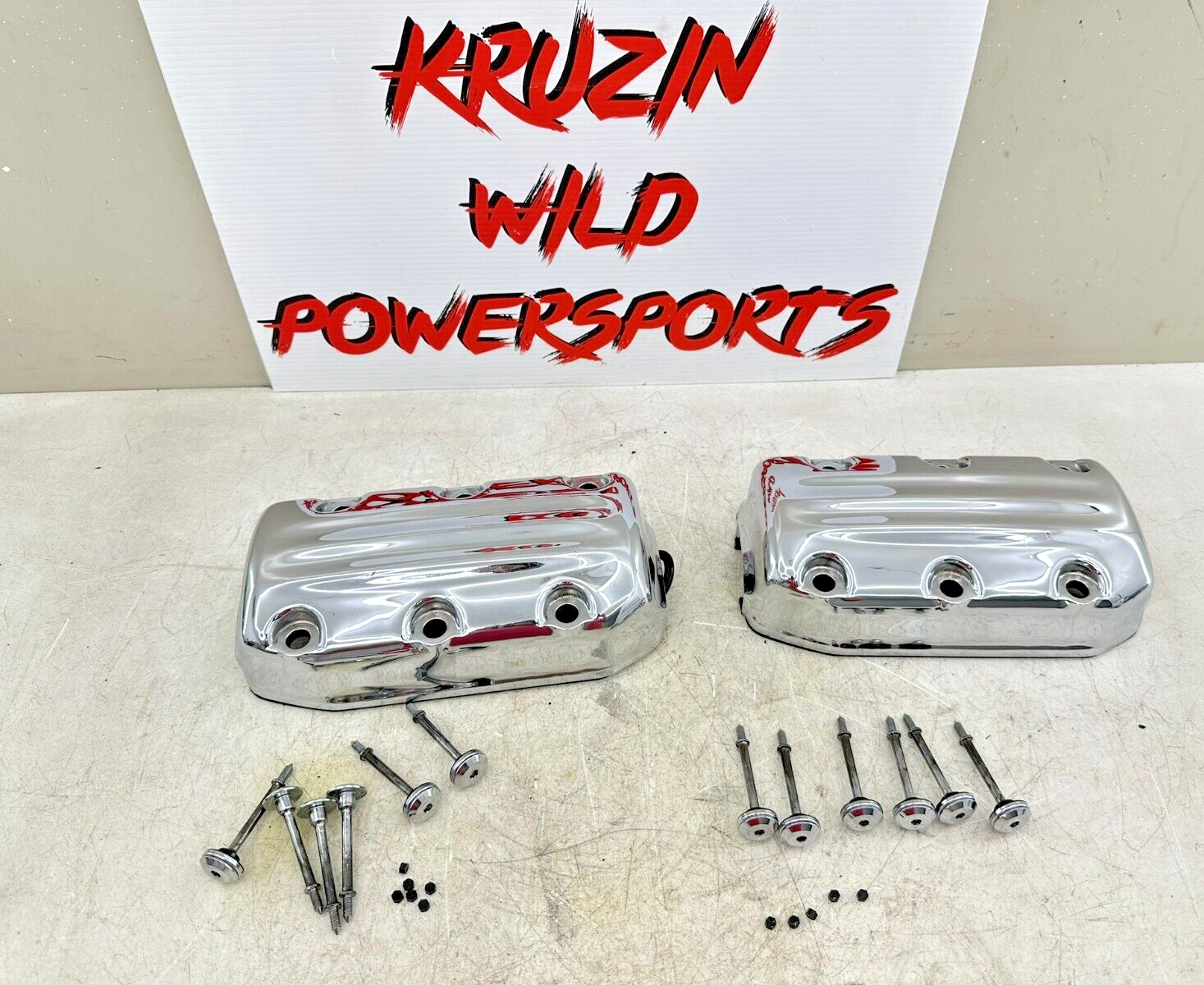 1999 HONDA VALKYRIE INTERSTATE Chrome Right Left Valve Head Covers