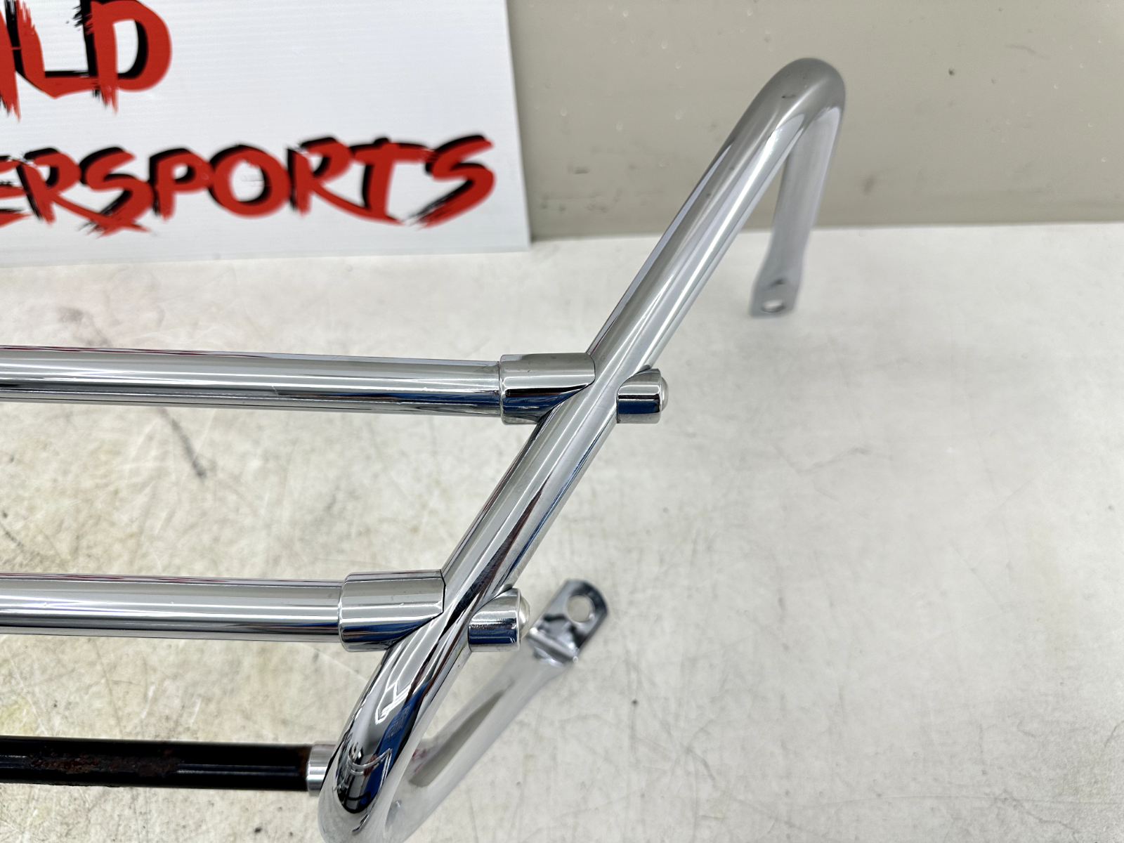 2003 HARLEY ELECTRA GLIDE classic Chrome Saddlebag Bumper Guard Muffler Brackets