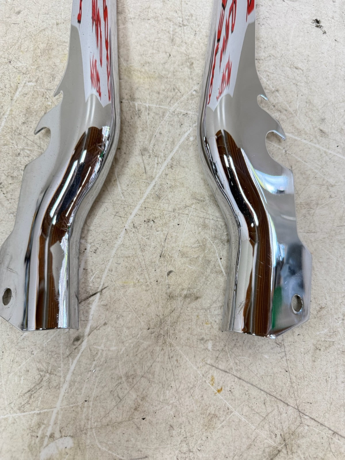 1995 HARLEY FLH ELECTRA GLIDE Rear Fender Frame Strut Arm Chrome Covers