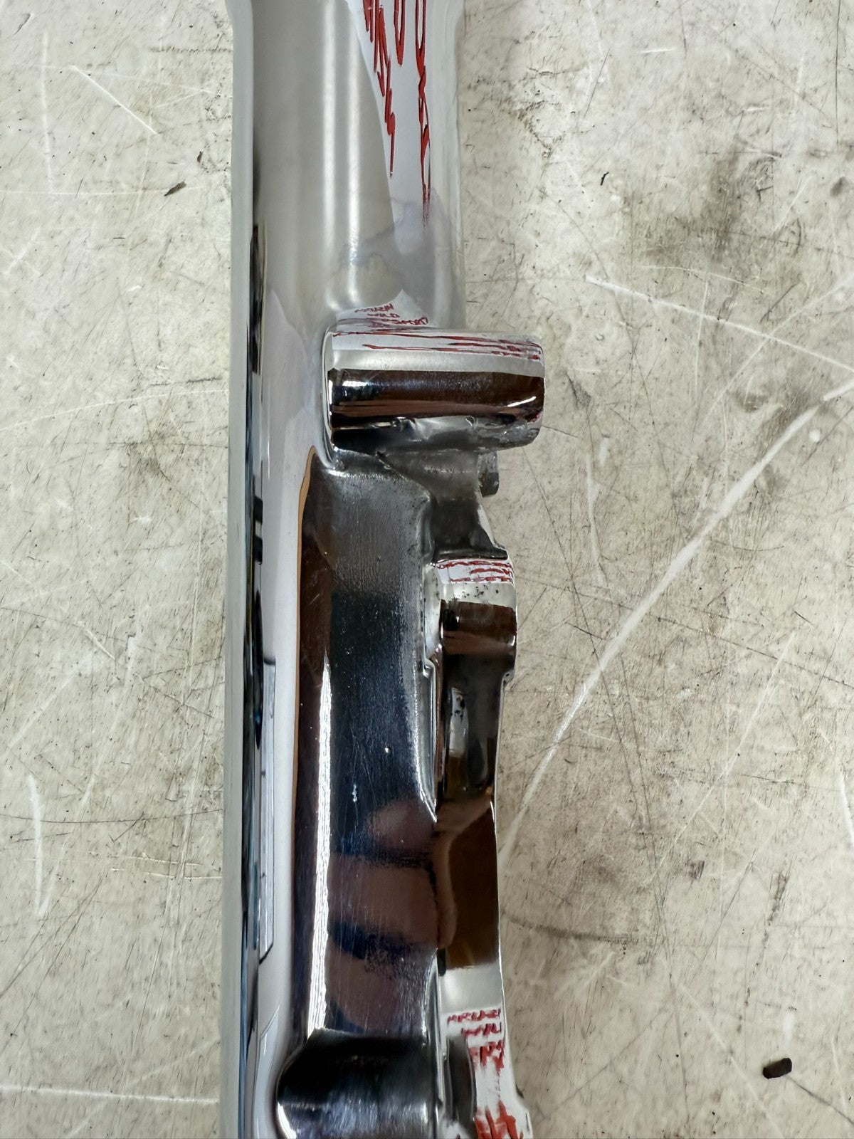 1997 HARLEY DAVIDSON SOFTAIL 41mm Left Chrome Fork Leg Tube Lower Slider