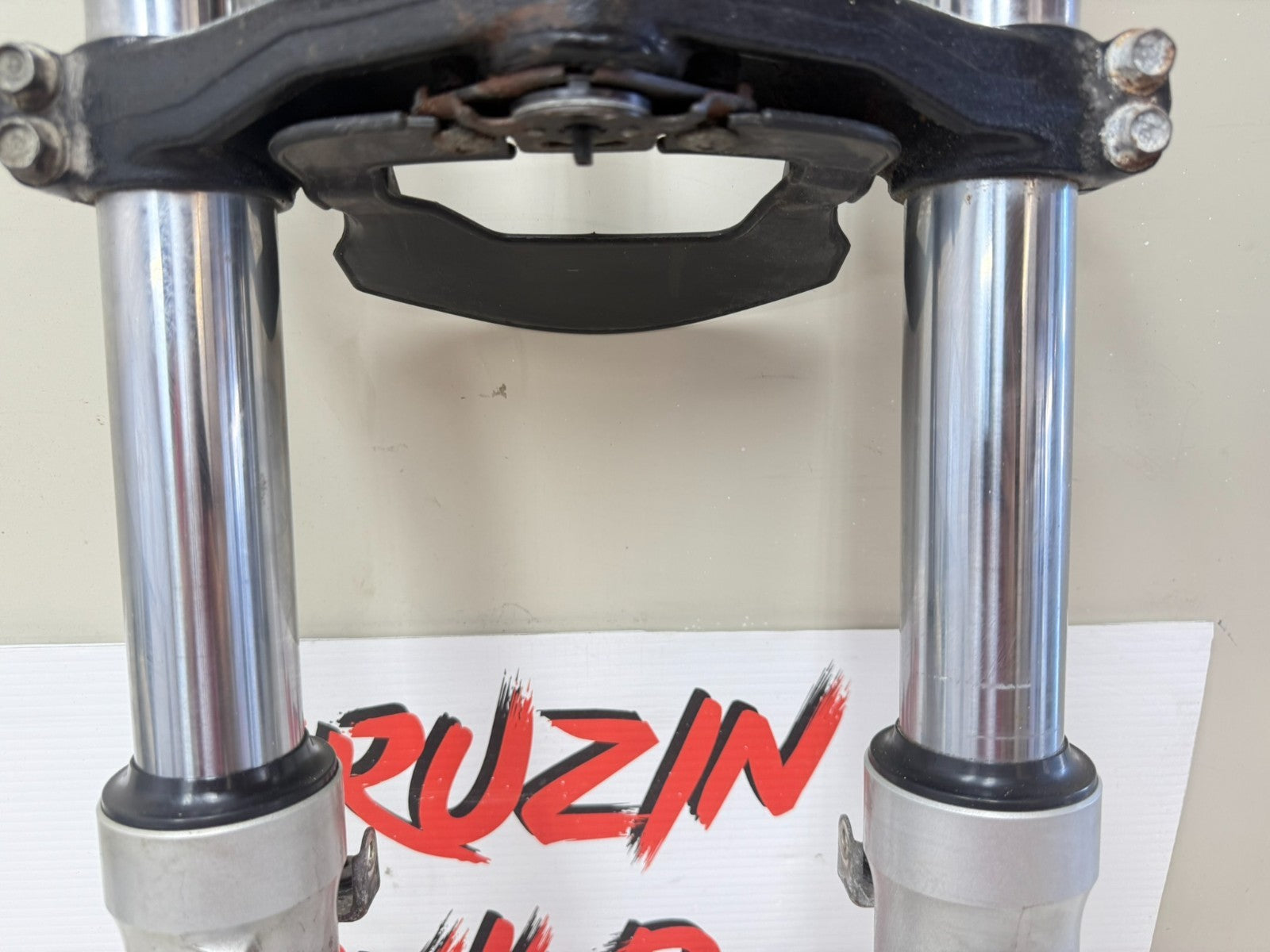 2002 Honda Goldwing GL1800 Forks Front End Suspension Fork Tubes Triple Tree