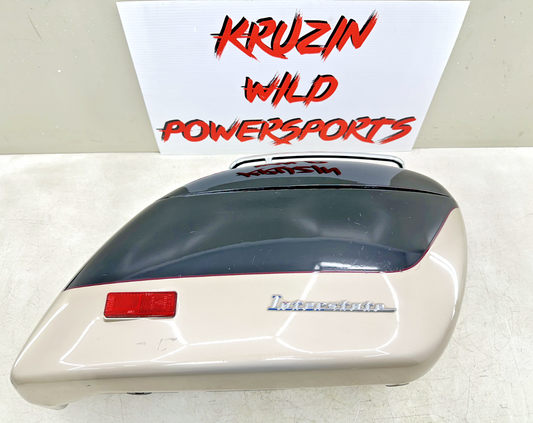 1999 HONDA VALKYRIE INTERSTATE Right Saddlebag w/ Rack + Lid No Cracks