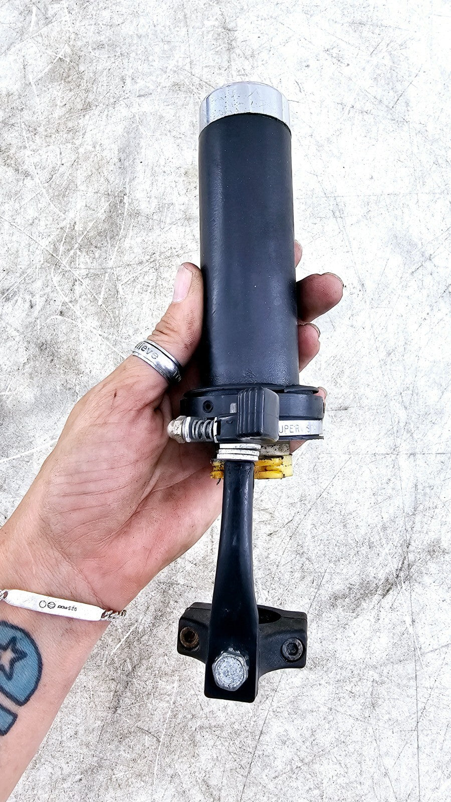 1999 HONDA VALKYRIE INTERSTATE Left Right Throttle Handle Black Grip Cruise Lock