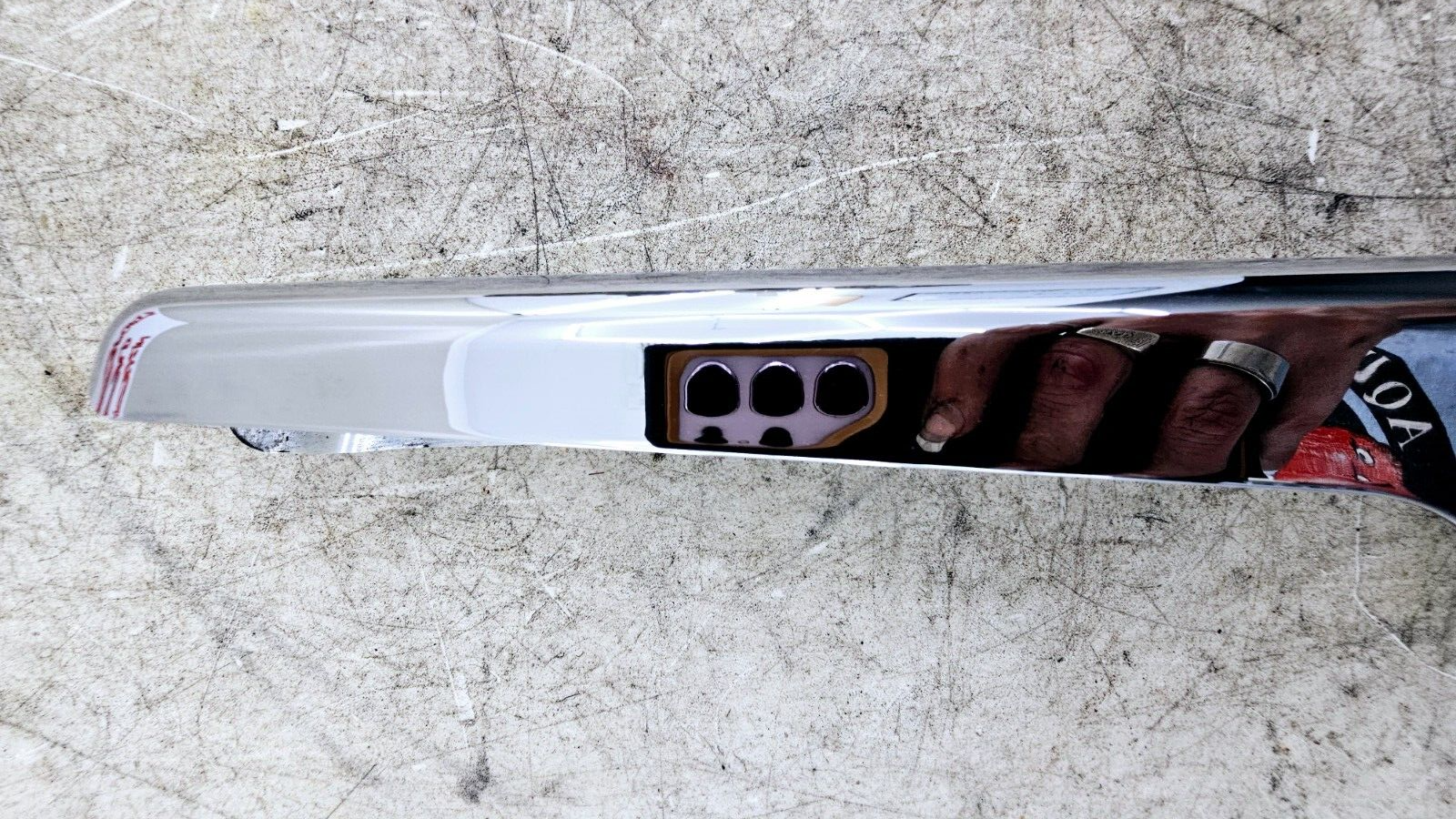 1998 HARLEY FLH ELECTRA GLIDE Chrome Rear Frame Strut Arm Cover Guard