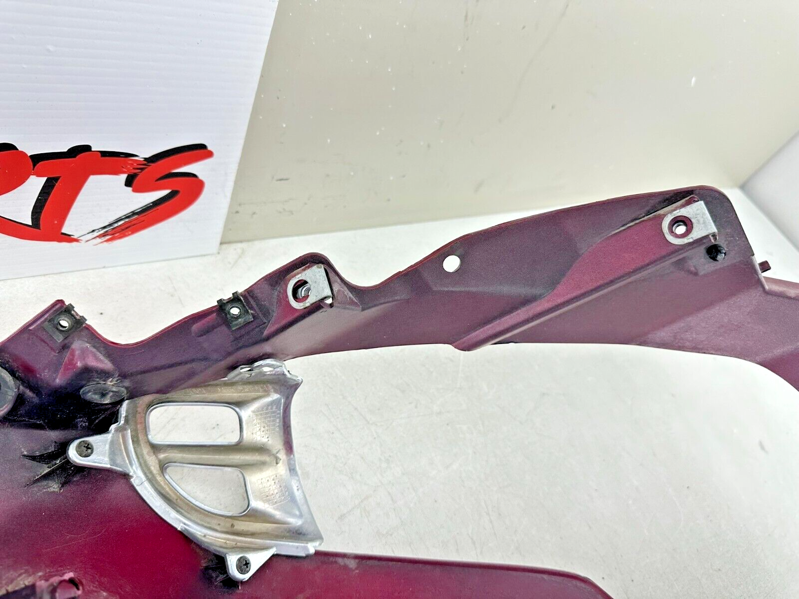 2004 Honda Goldwing GL1800 Red Left Side Headlight Mid Fairing Cowl Panel