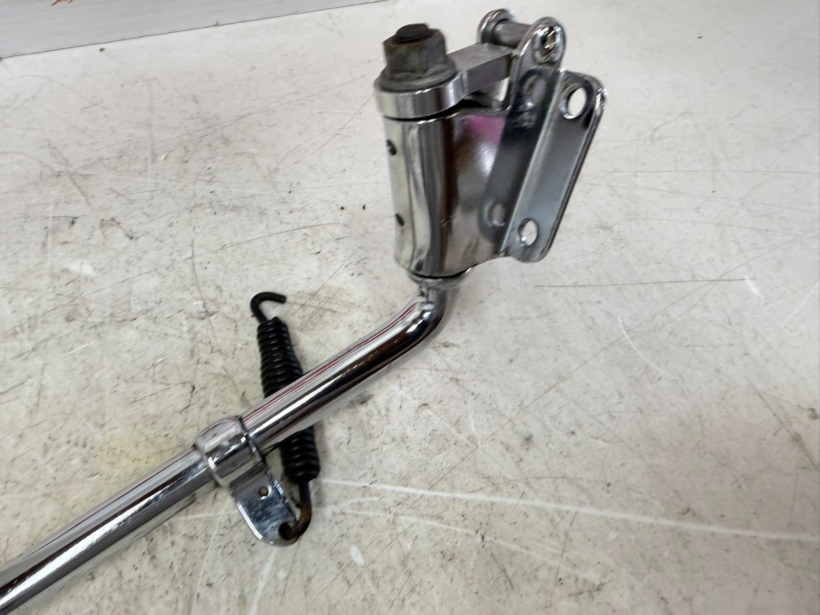 1995 HARLEY FLH ELECTRA GLIDE OEM Left Side Jiffy Kick Stand Chrome W/ Extension