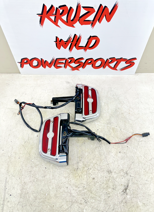2003 HARLEY ELECTRA GLIDE classic Passenger Floorboards W/ LED Lights OEM HD