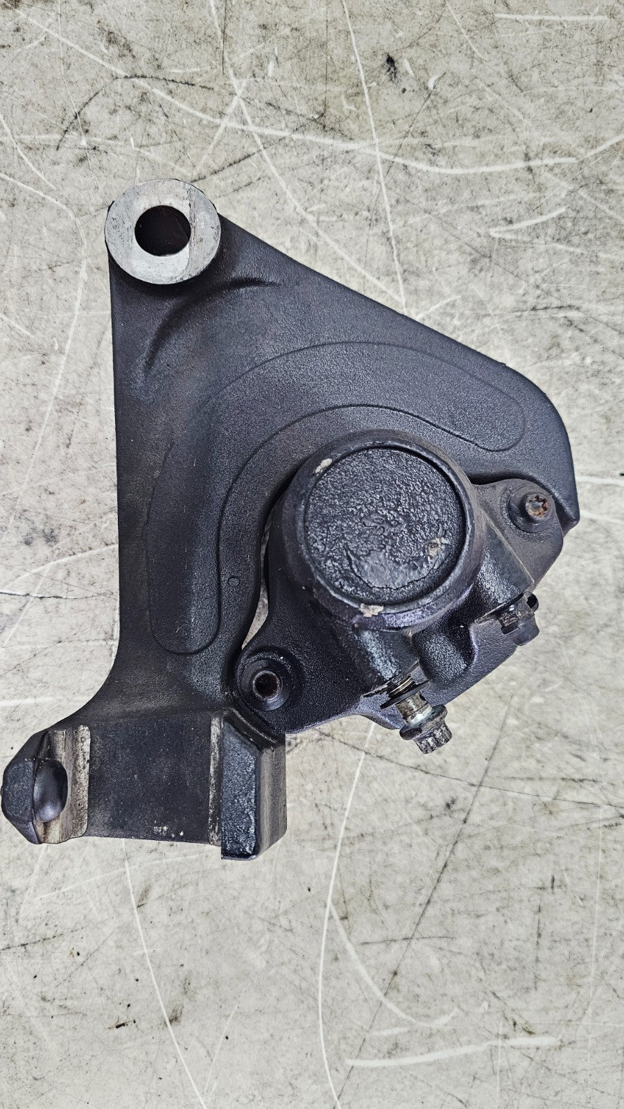 1990 Harley FXR FXRT FXRD FXRS FXLR FXRC Rear Brake Caliper & Mounting Bracket