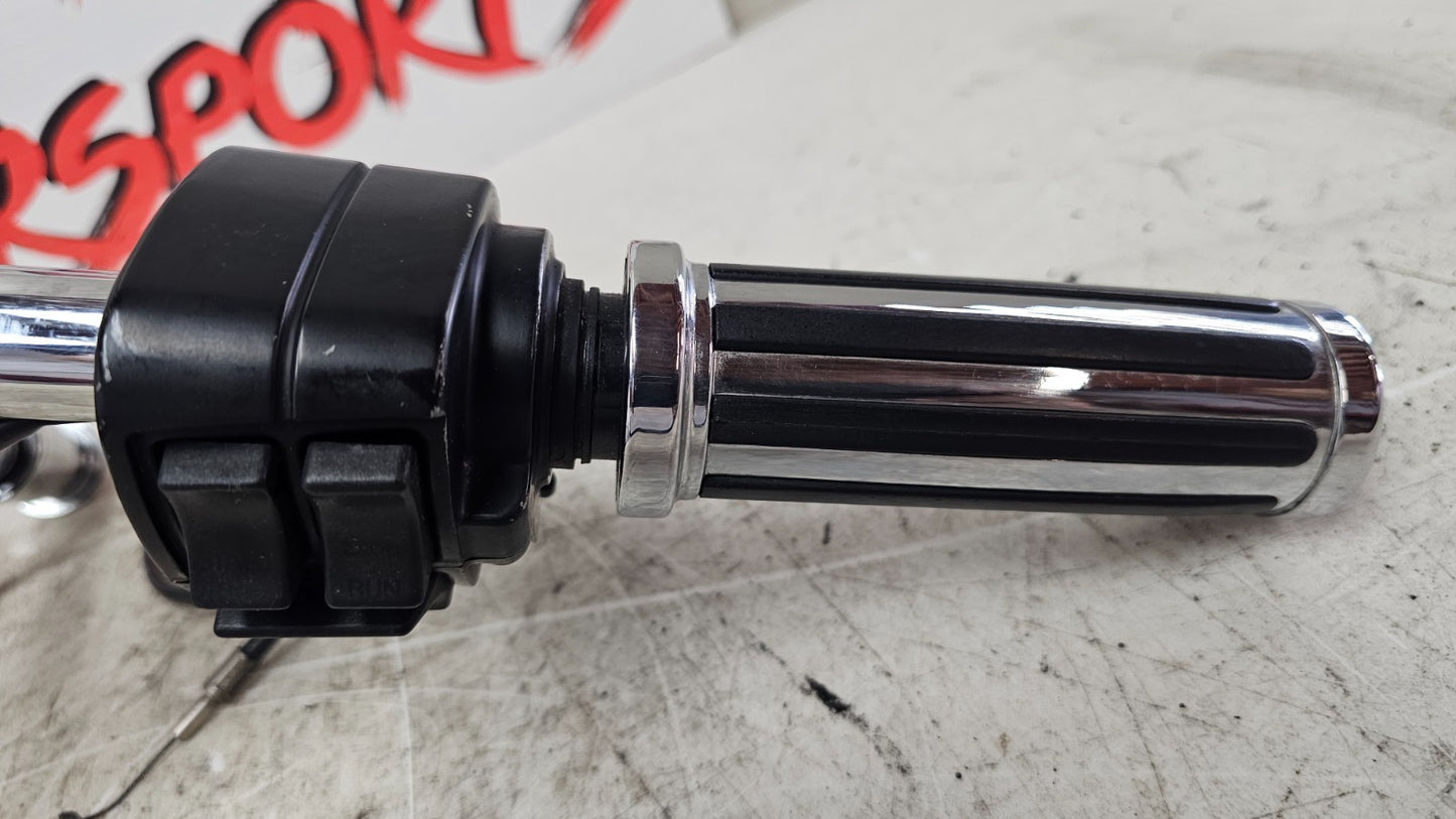 1990 Harley FXR FXRT FXRD FXRS FXLR FXRC Chrome Drag Bars 8" Risers Hand Control