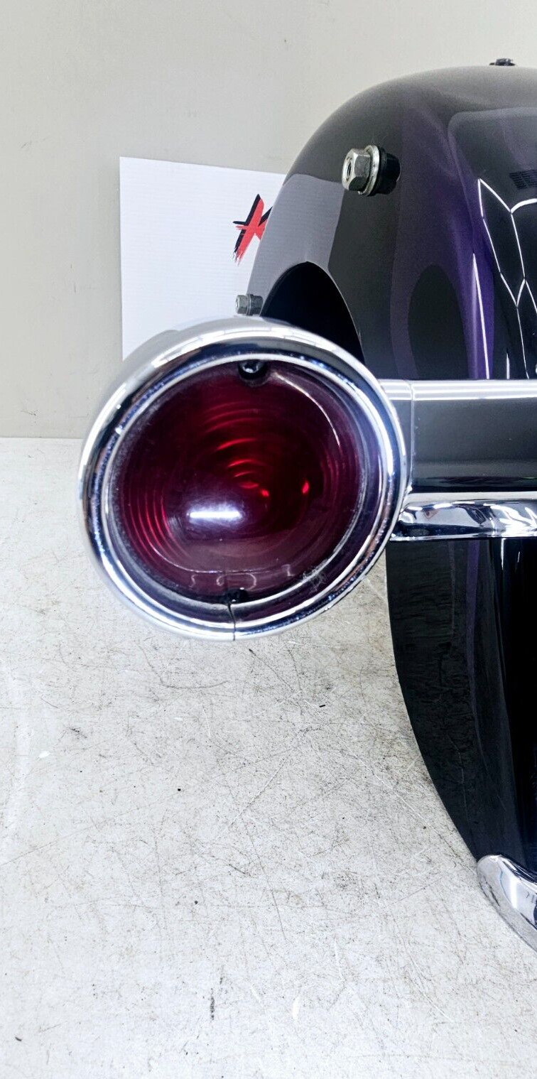1998 HARLEY FLH ROADKING Rear Fender Brake Turn BLACK PURPLE FLAME OEM HD PAINT