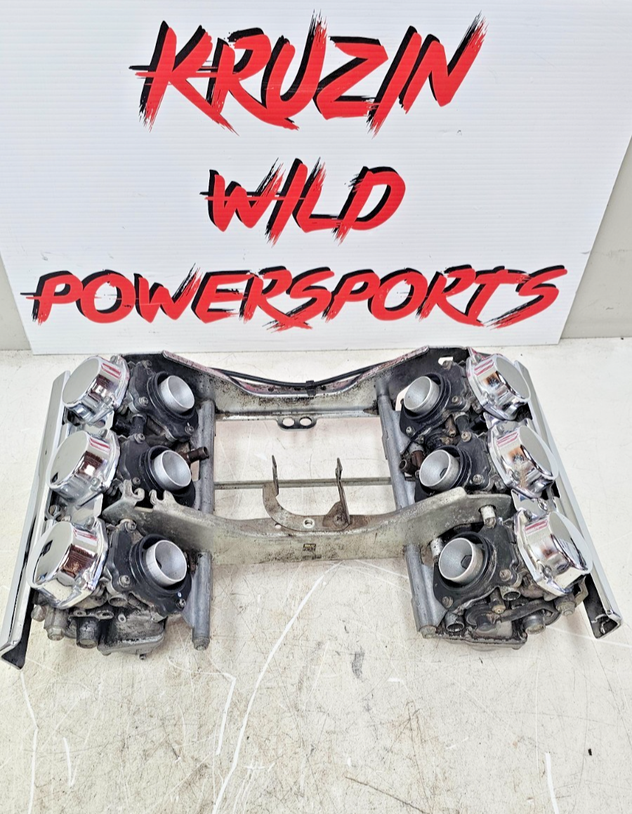 2000 HONDA VALKYRIE INTERSTATE Chrome Carb Body Carburetor Fuel Bowl Rack