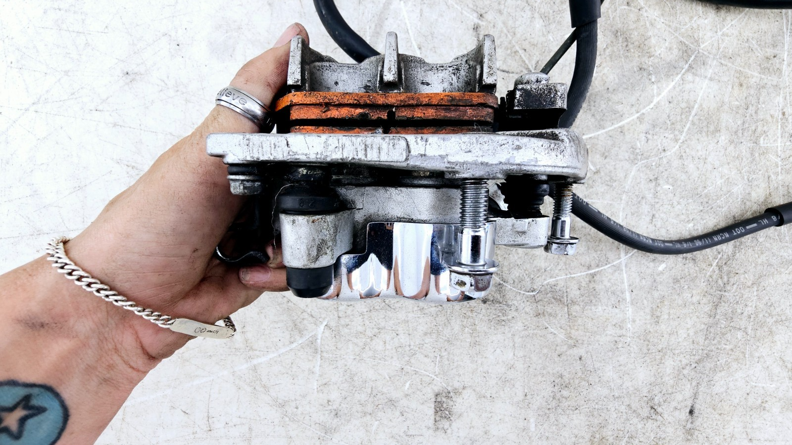 1999 HONDA VALKYRIE INTERSTATE Dual Caliper Hose Master Cylinder + Right Mirror