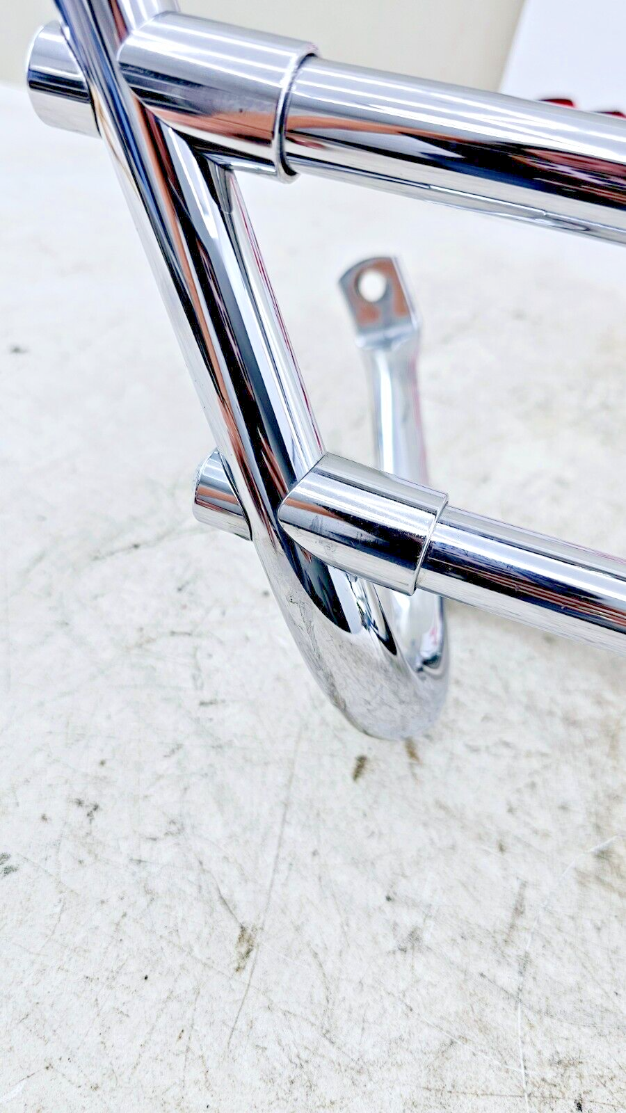 1998 HARLEY FLH ELECTRA GLIDE Chrome Left Saddlebag Surround Bumper No Rust