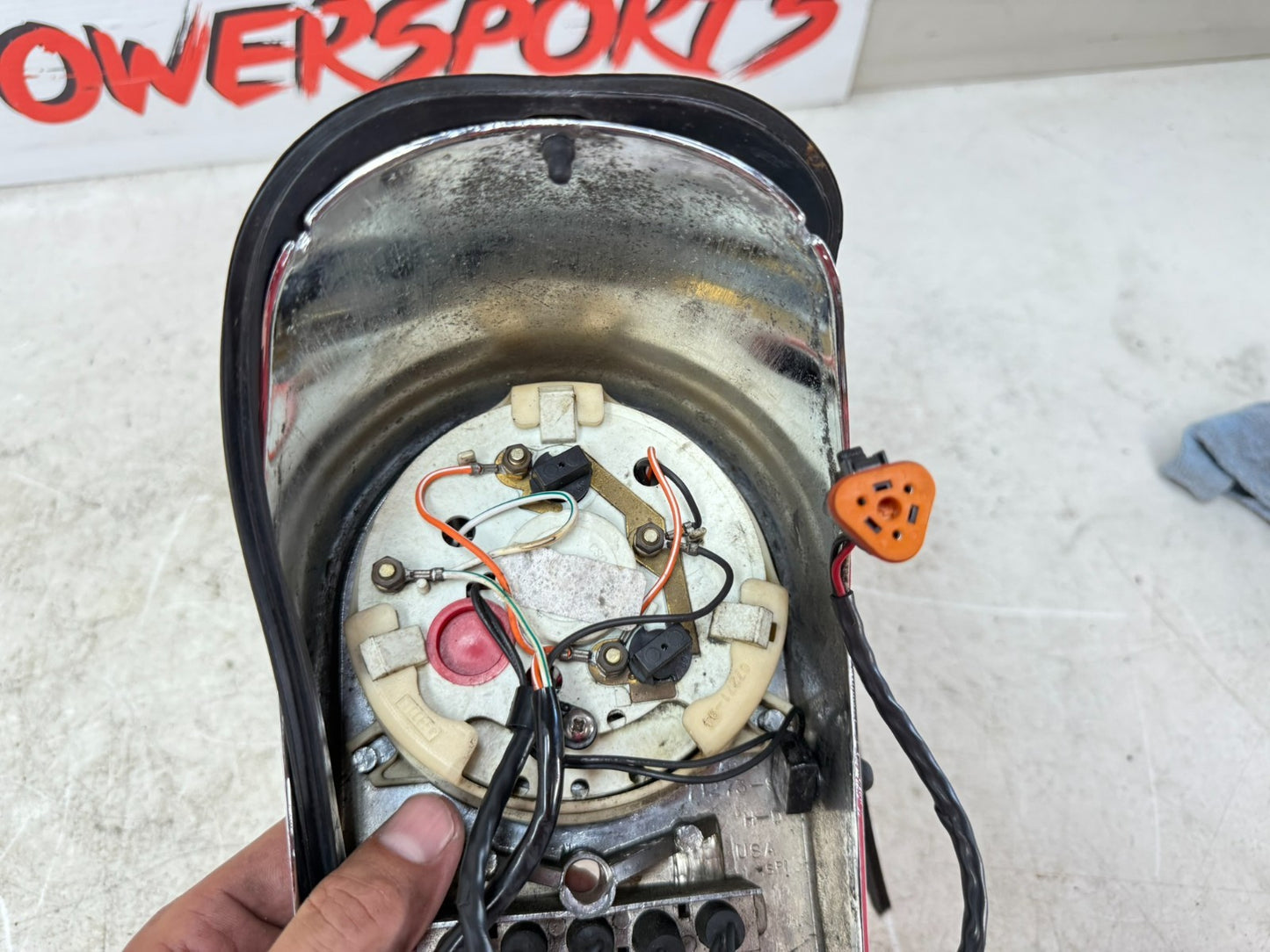 1997 HARLEY DAVIDSON SOFTAIL Dash Console Speedometer Ignition Switch Chrome