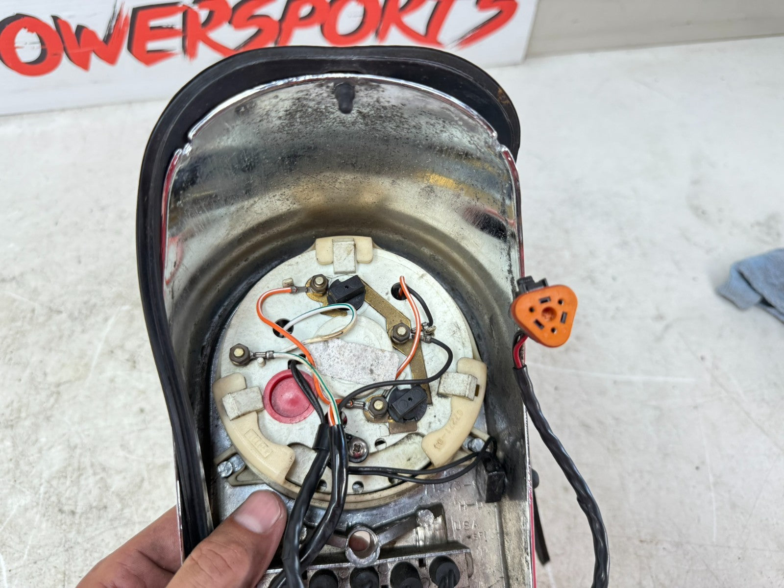 1997 HARLEY DAVIDSON SOFTAIL Dash Console Speedometer Ignition Switch Chrome