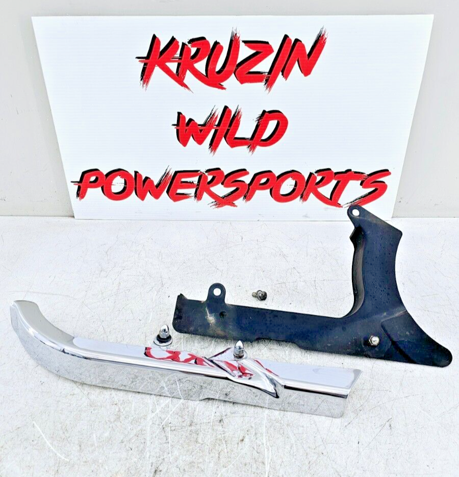 1999 HARLEY SOFTAIL Chrome Upper Belt Cover Guard + Black Lower