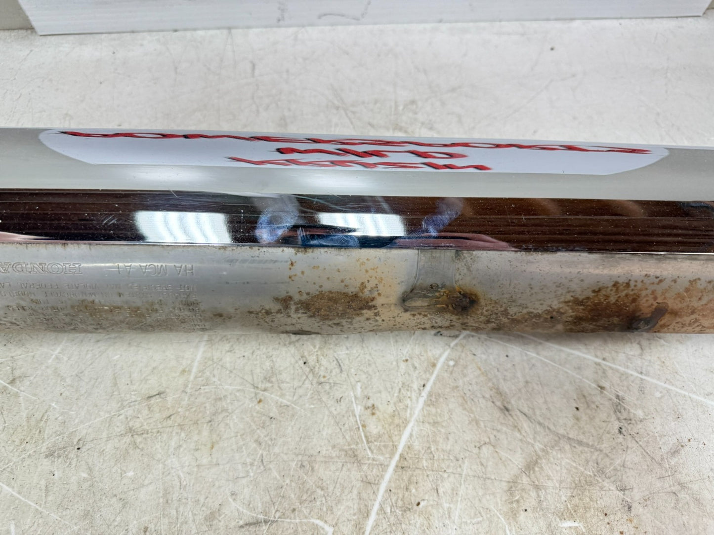 2002 Honda Goldwing GL1800 Left Exhaust Pipe Muffler Slip On Can Silencer