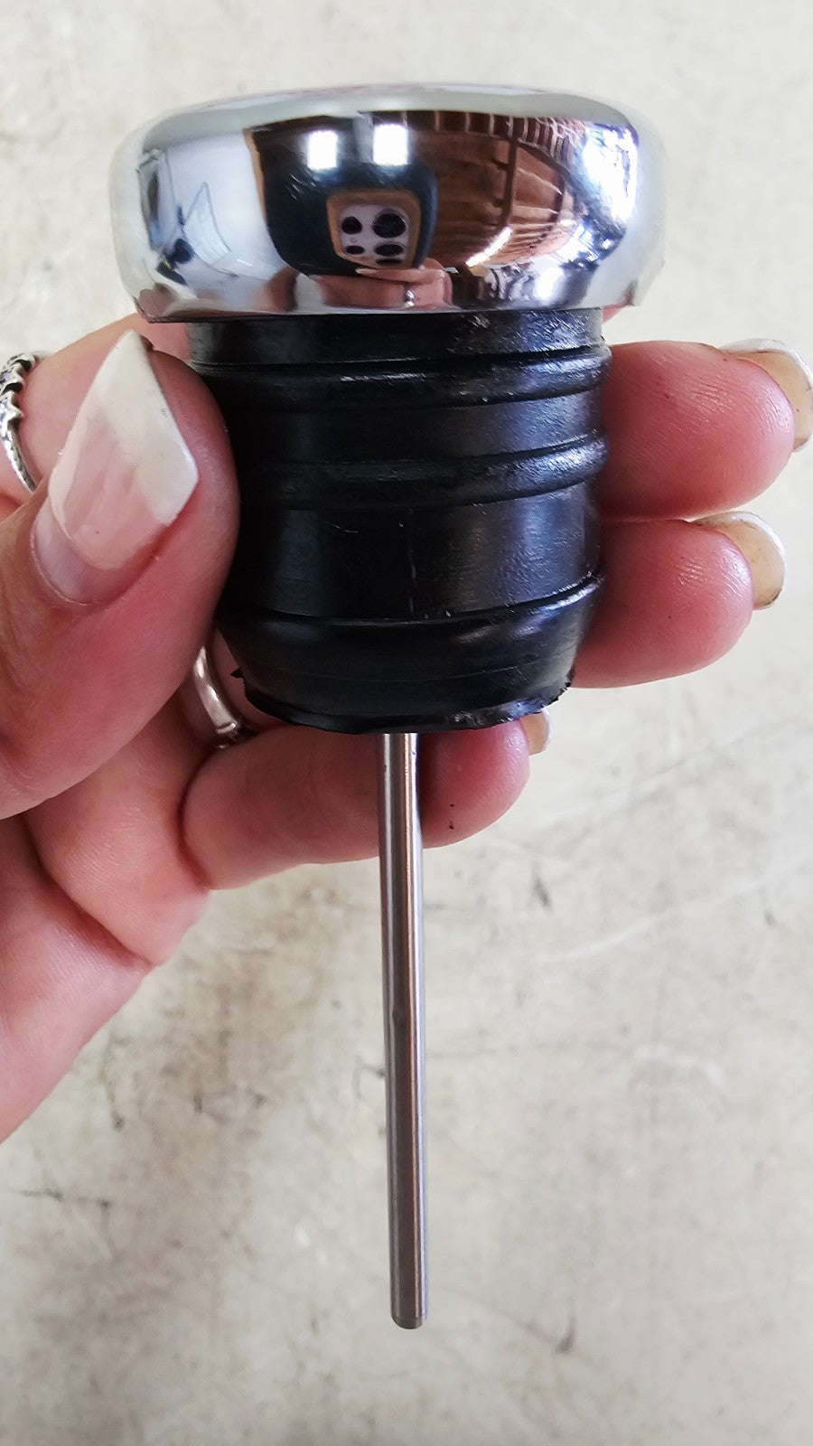 1993 HARLEY SOFTAIL Oil Tank Dipstick Temperature Gauge