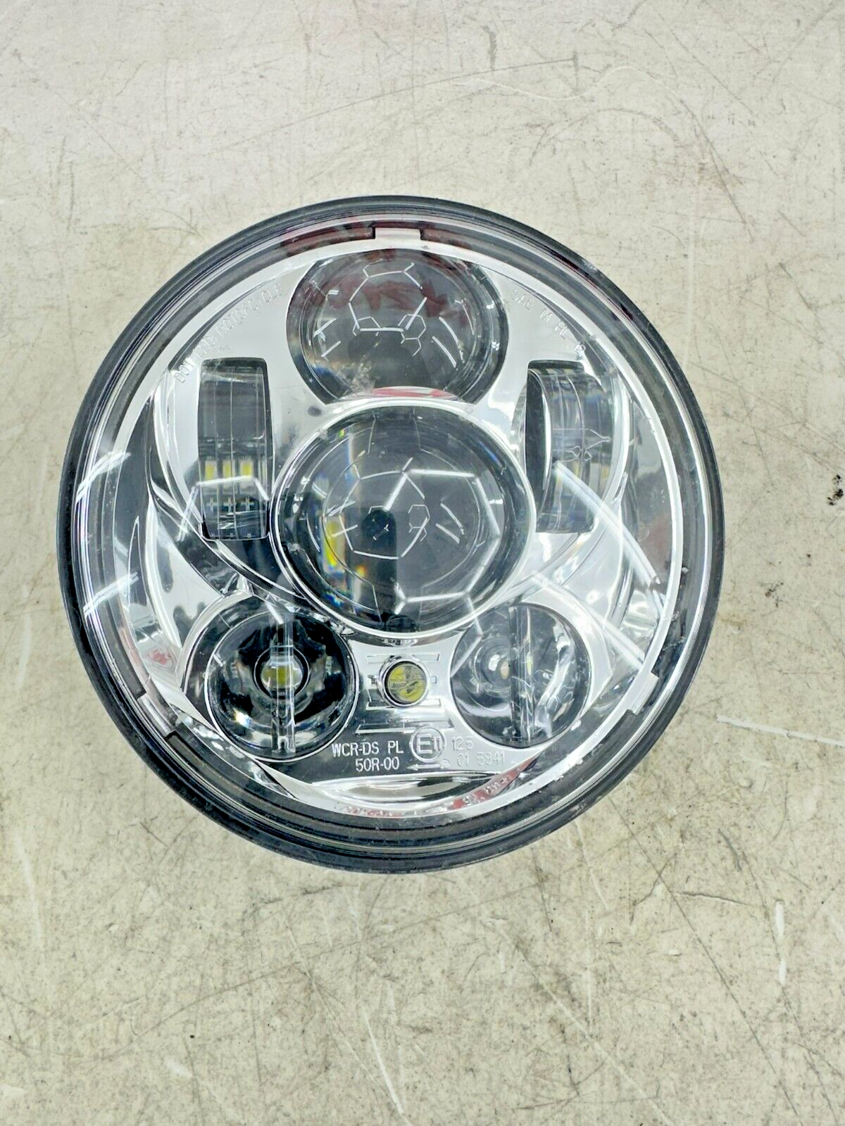 2001 HARLEY SOFTAIL Chrome Day Maker Projector LED Headlight 5.5" OEM HD