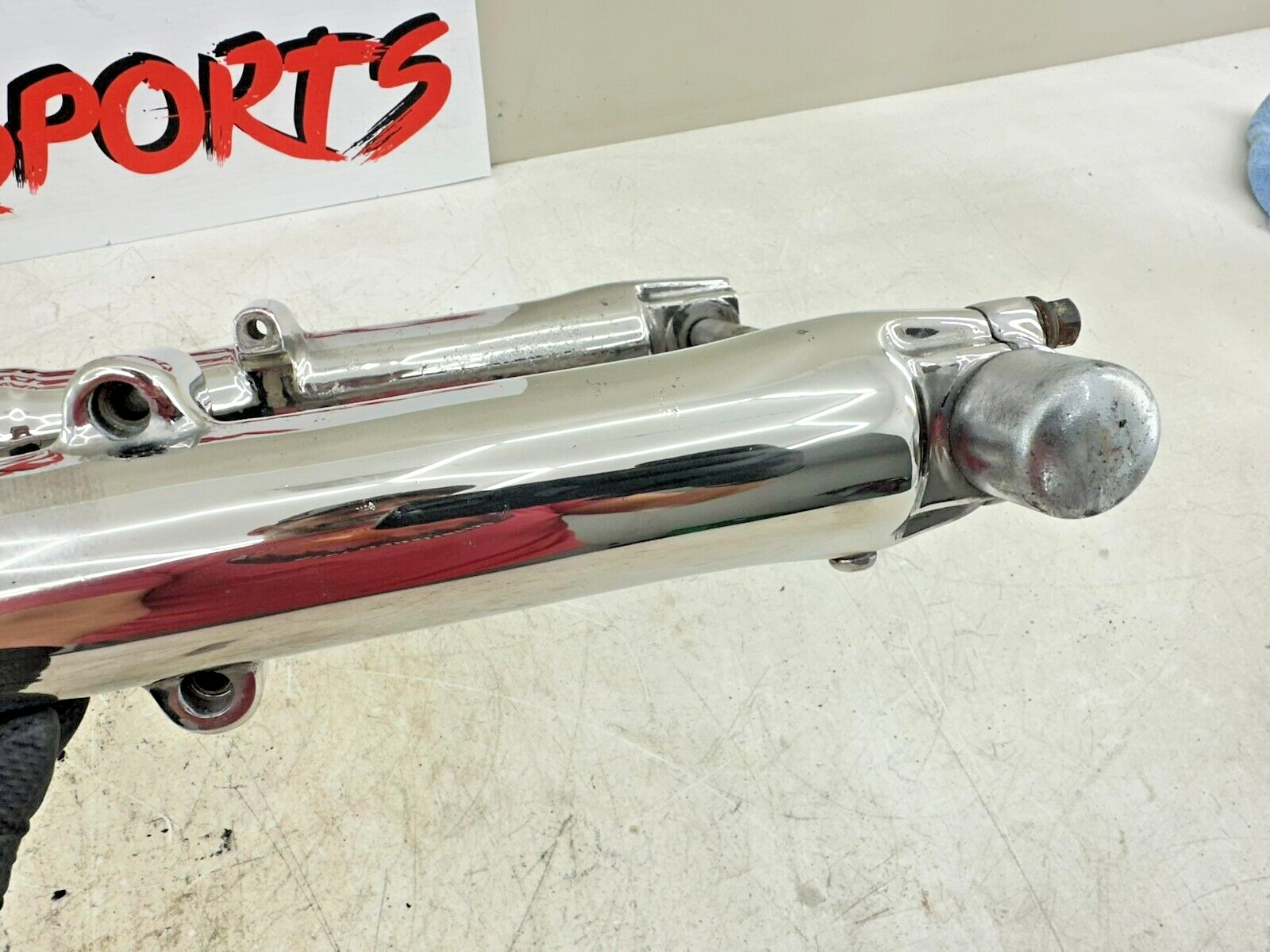 1995 HARLEY SOFTAIL Chrome Forks Front End Suspension Top Triple Clamp
