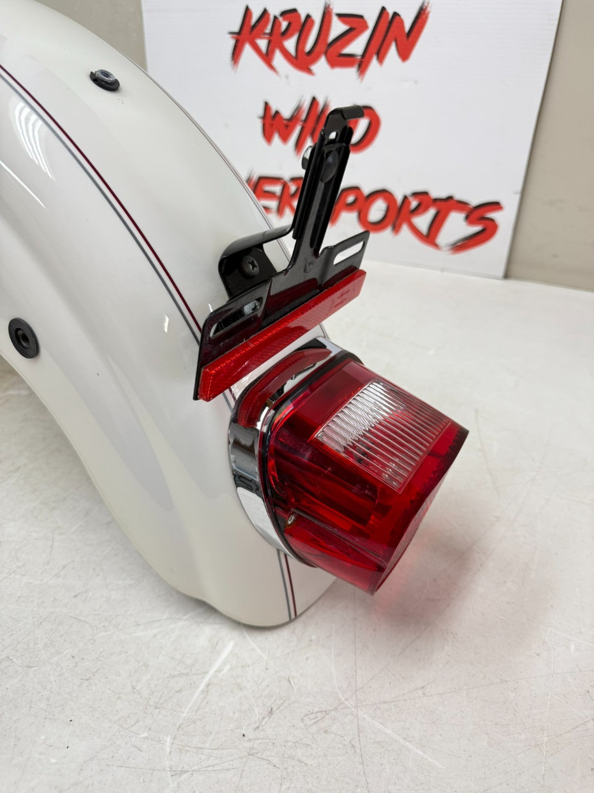 2003 Harley Davidson Sportster Rear Fender + Brake Light 100th Anniversary