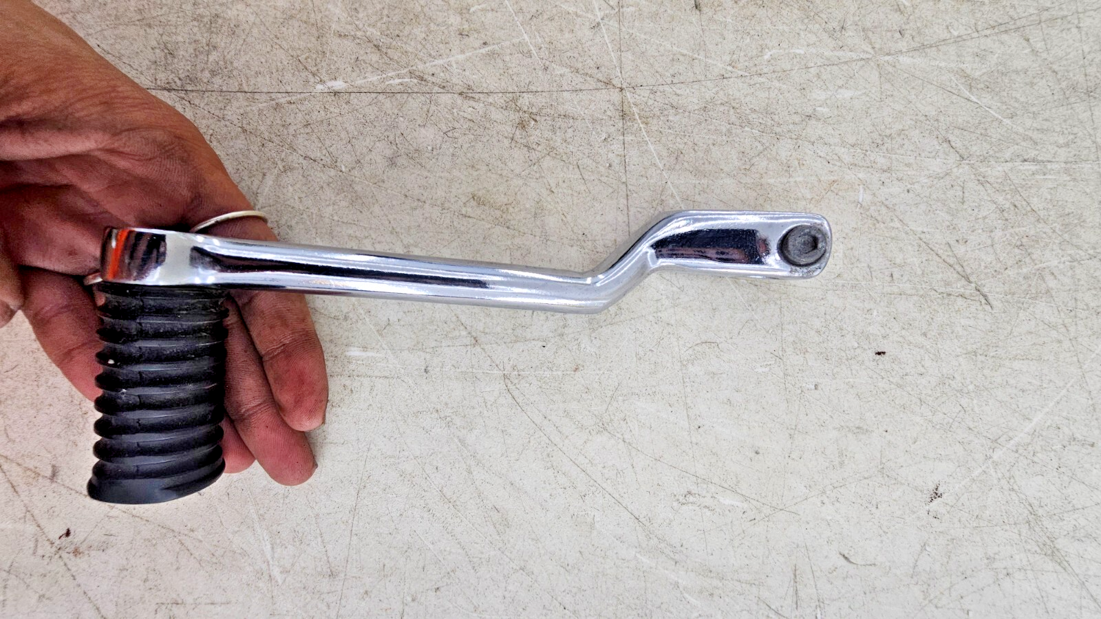 2000 HARLEY FLH ROADKING Chrome Heal Toe Shifter Shift Lever Linkage