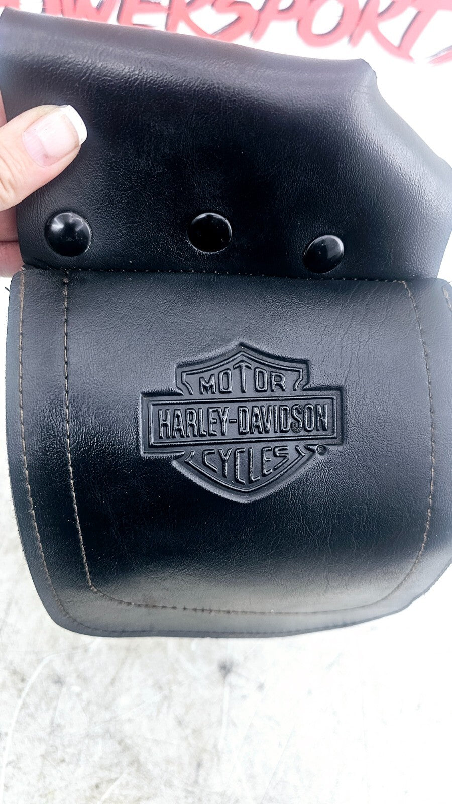 2002 HARLEY ELECTRA GLIDE OEM HD Left Leather Saddlebag Rack Storage Bag