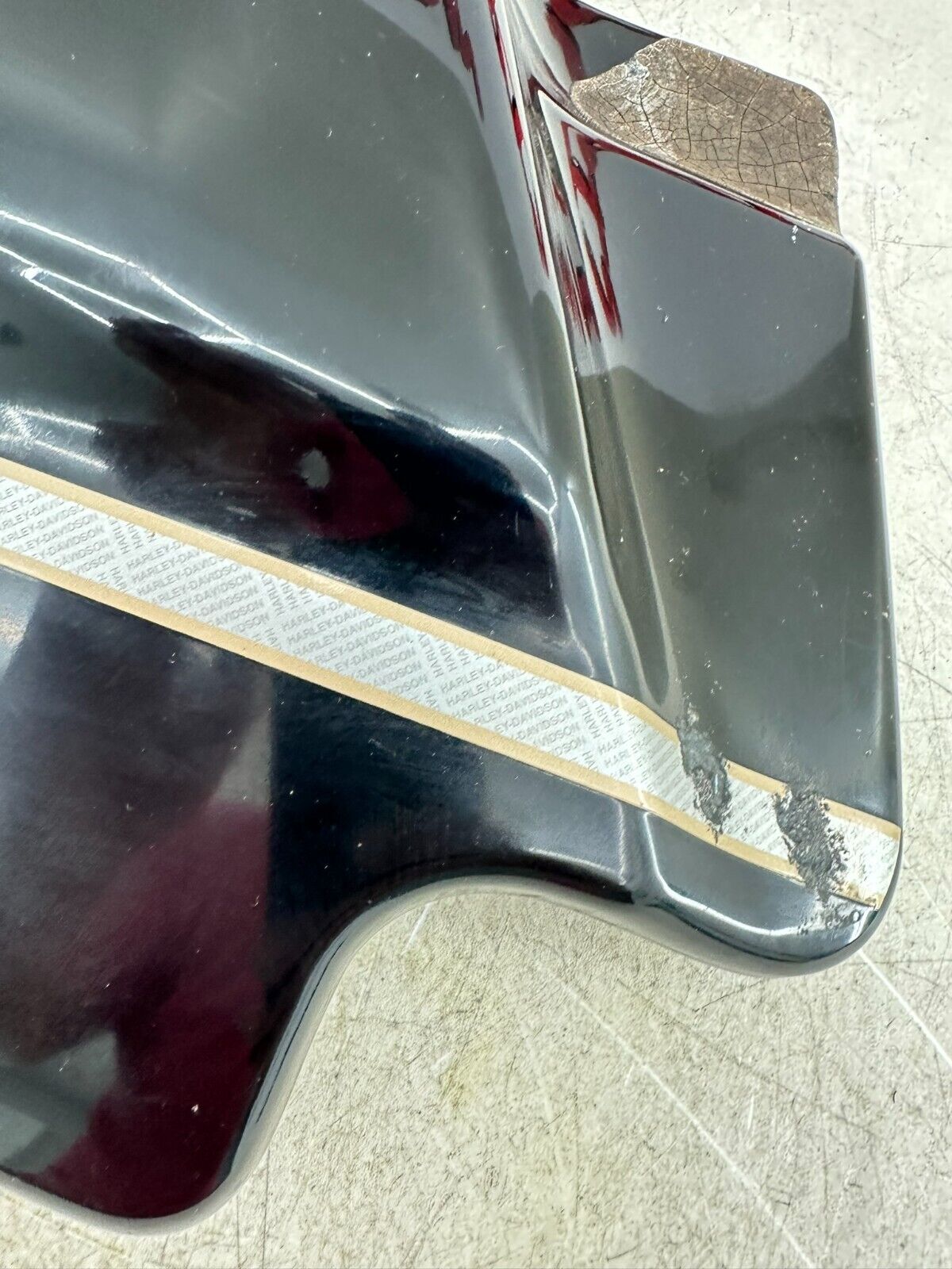 2003 HARLEY ELECTRA GLIDE classic Left Side Cover Black Anniversary Paint