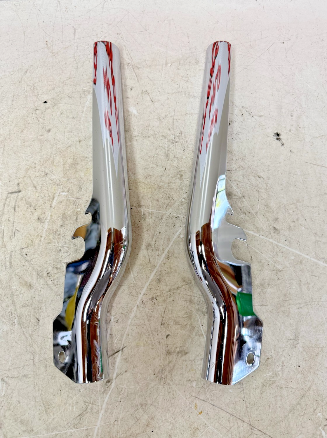 1995 HARLEY FLH ELECTRA GLIDE Rear Fender Frame Strut Arm Chrome Covers