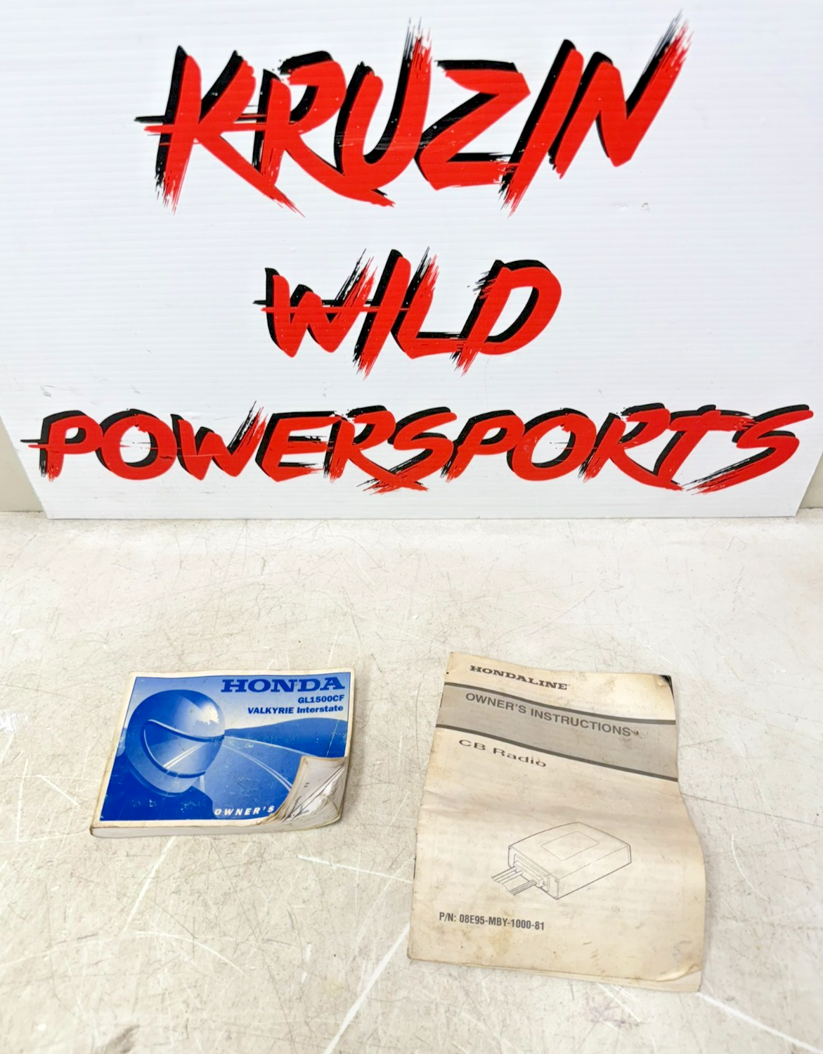 2001 HONDA VALKYRIE INTERSTATE Owner's Manual + CB Radio Guide Book