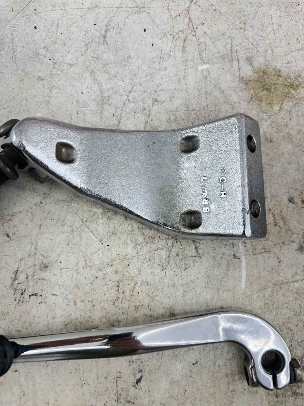 2006 Harley Dyna Low Rider OEM HD Chrome Mid Controls Shift Lever Brake Pedal