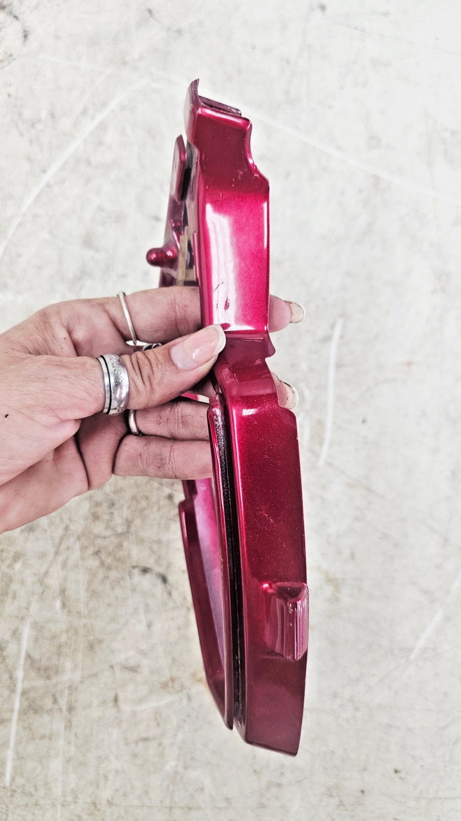 1993 HONDA GOLDWING GL1500 Right Side Mirror Trim Ring Filler Panel