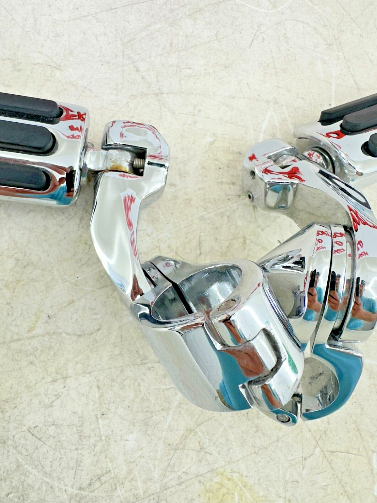 2003 HARLEY ELECTRA GLIDE classic Chrome Highway Footpeg Rest Pads
