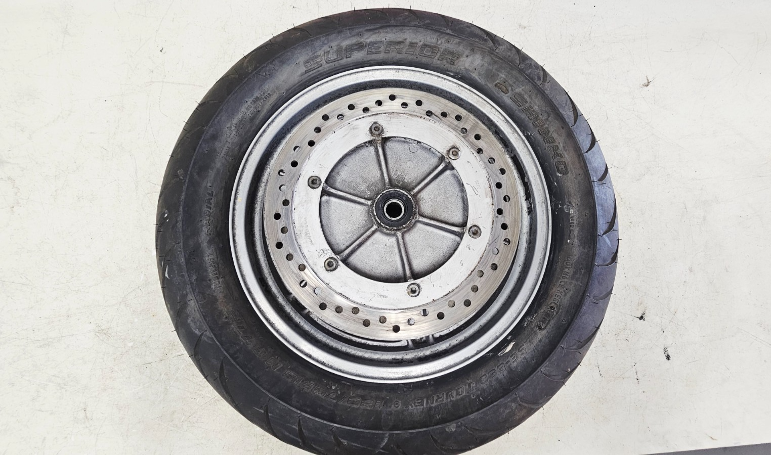 1995 HONDA GOLDWING GL1500 Rear Mag Wheel Rim Tire 16X3.5 Brake Rotor