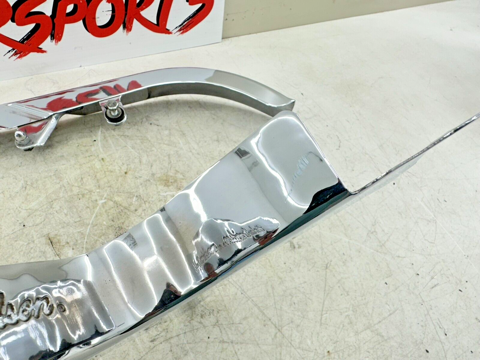 1996 HARLEY DAVIDSON SOFTAIL Chrome Upper + Lower Belt Guard Cover