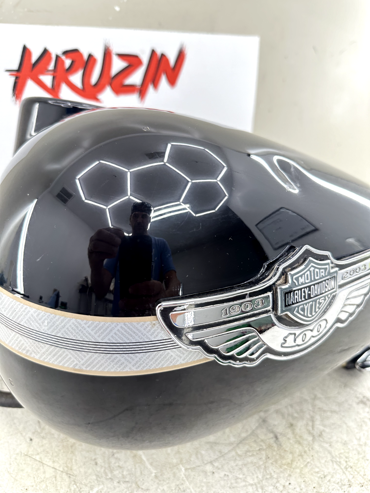 2003 HARLEY ELECTRA GLIDE  100 Anniversary Gas Fuel Tank Carburated Black