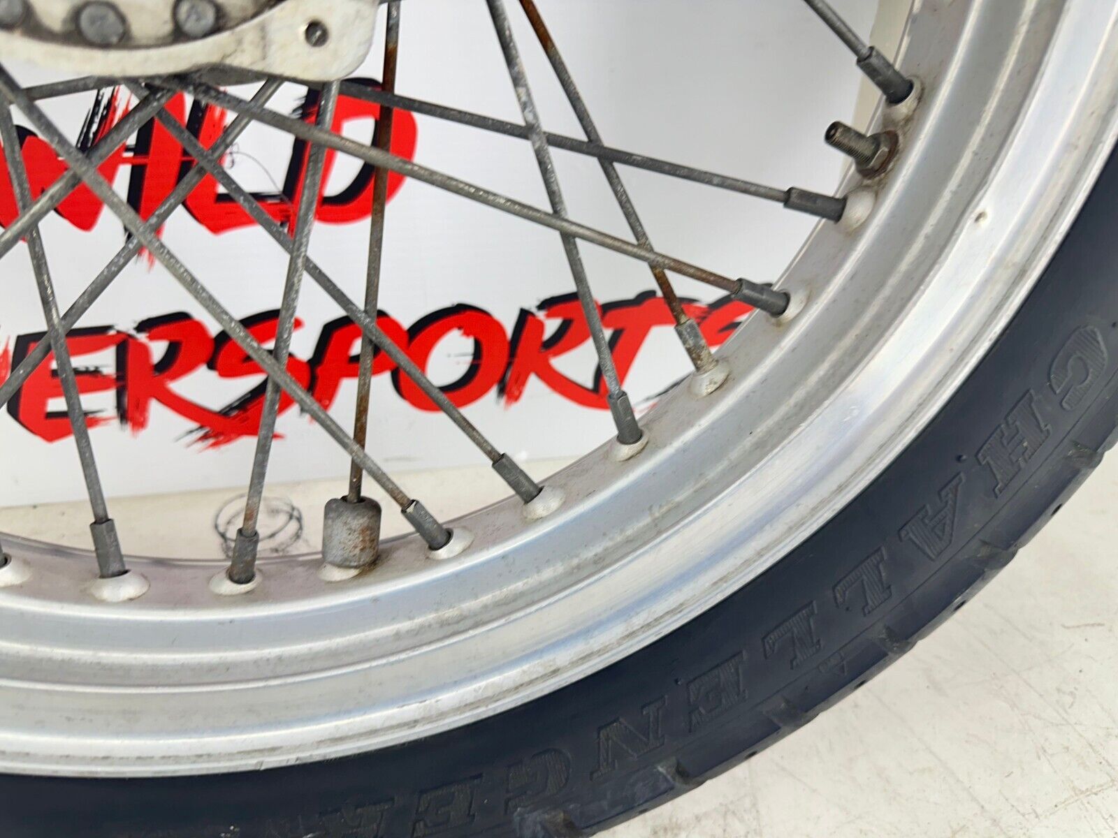 2003 Harley Davidson Sportster  99 Down 19" Front Wheel Rim Spoke Laced