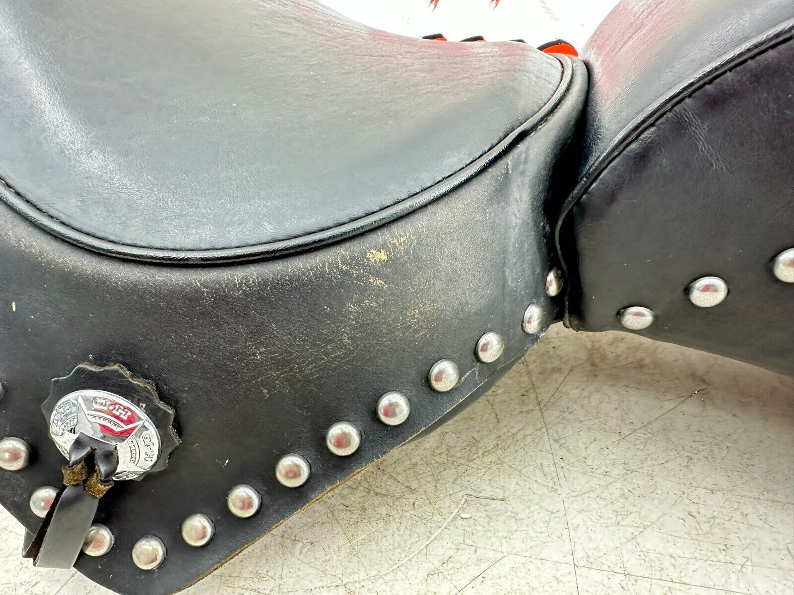1995 HARLEY SOFTAIL Driver Passenger Seat Saddle 2 Up Studded