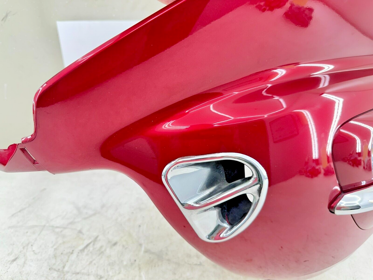 2004 Honda Goldwing GL1800 Red Left Side Headlight Mid Fairing Cowl Panel