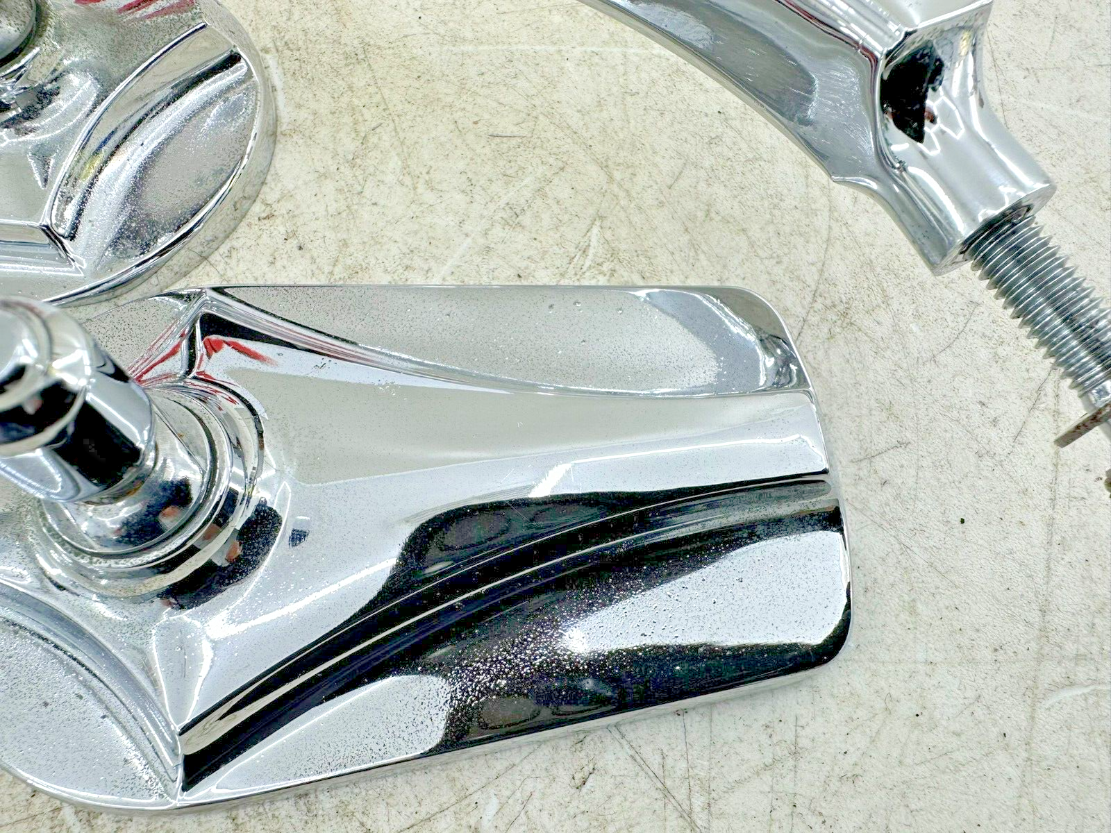 2002 HARLEY DYNA LOW RIDER Chrome Right Left Rear View Mirrors