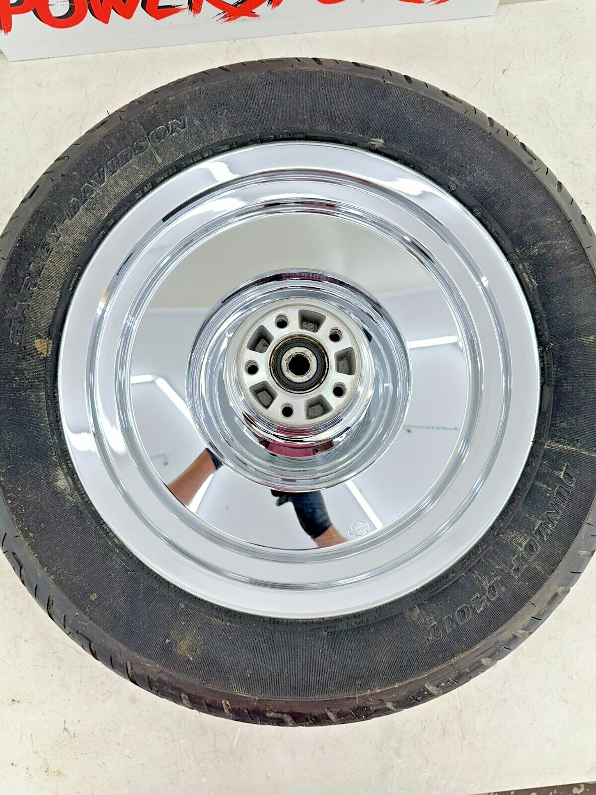 2002 HARLEY DYNA LOW RIDER Solid Chrome Rear Wheel Rim Tire FITS 2000 Up HD