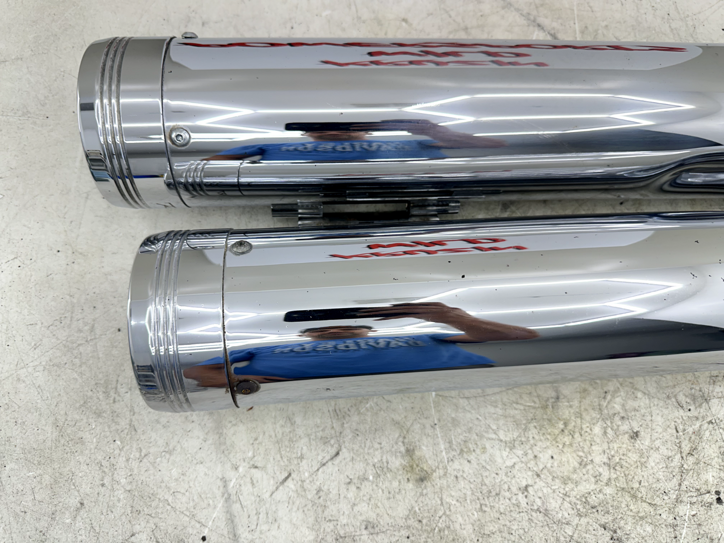 2003 HARLEY ELECTRA GLIDE classic Rinehart 4.5" Exhaust System Slip On Mufflers