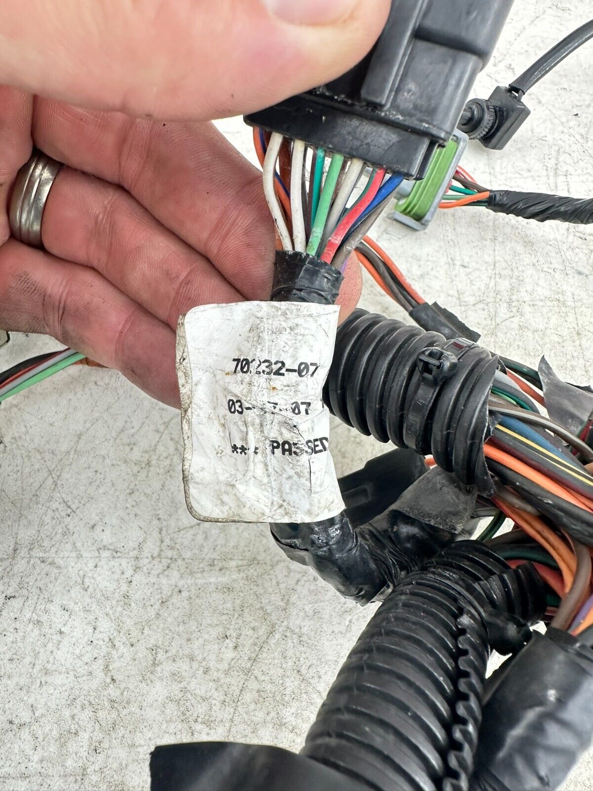 2007 Harley Electra Glide CVO Fairing Batwing Wire Wiring Interconnect Harness
