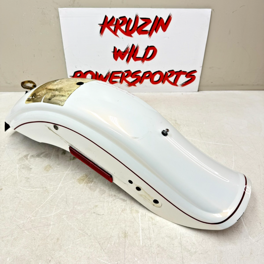 2003 HARLEY DYNA WIDE GLIDE Rear Fender Pearl White 100th Anniversary